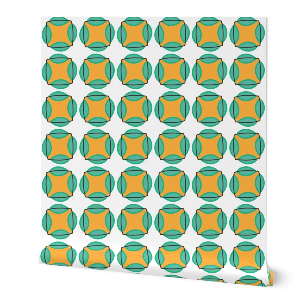 giraffe-collection---leaf-squares-orange and green