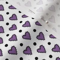 Patch Heart Mini Print - Perfect Purple 