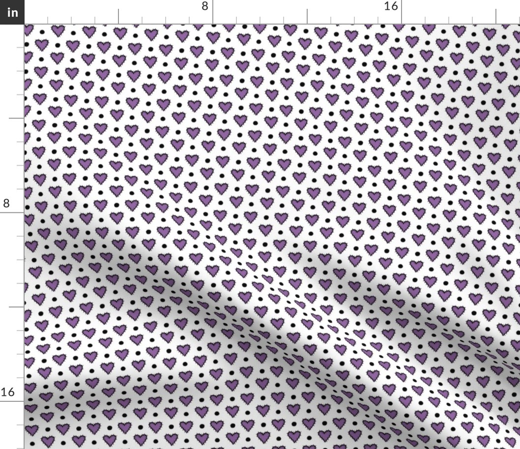 Patch Heart Mini Print - Perfect Purple 