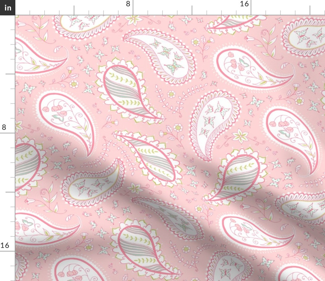 Pretty Paisley - Bella Pink