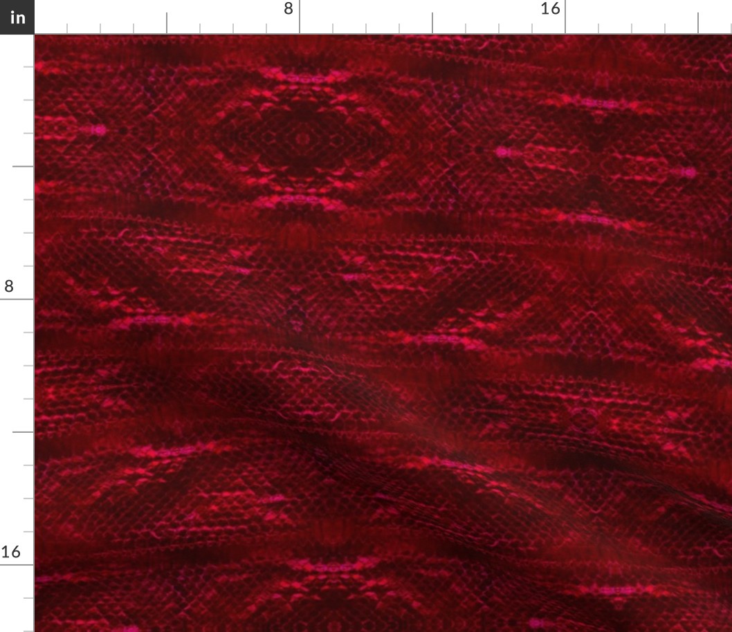 Seamless Red Snake Skin