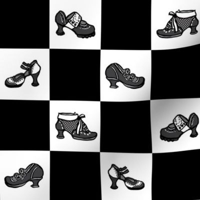 Fluevog Shoe Checkerboard