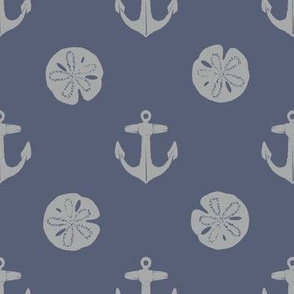 anchors_and_sandollars_gray_on_weathered_blue