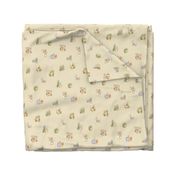 Peter Rabbit Tossed Kraft / Light Tan Gingham