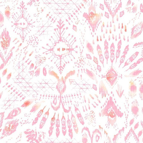 Ikat Rhapsody (rose)