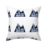 6" Kid you will move mountains - navy