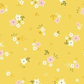 Petite blossom in mustard