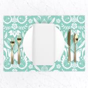 Butterfly Damask - Seafoam