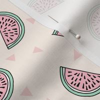 watermelon fabric // summer fruits fabric cute fruit food summer tropical design by andrea lauren - light pastel