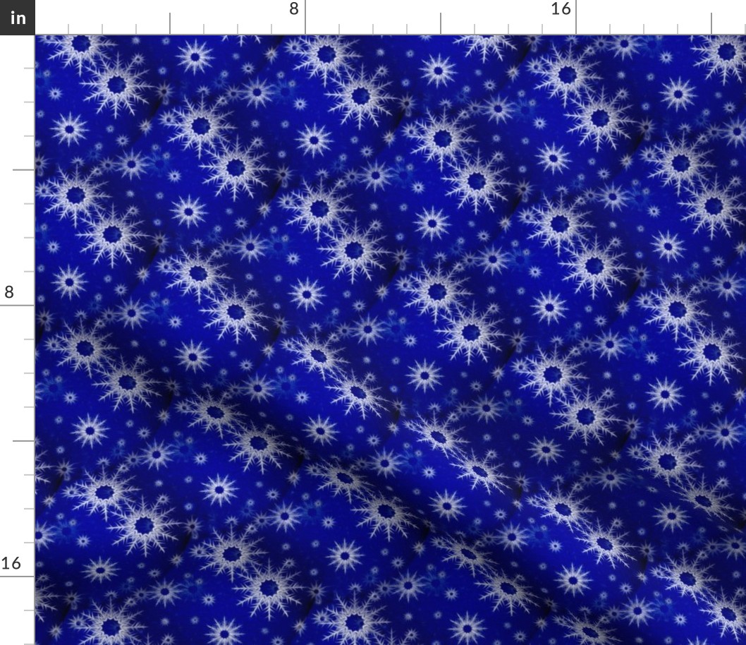 snowflakes on blue 