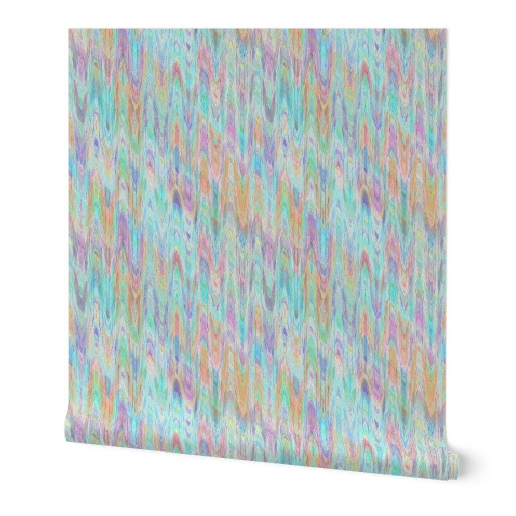 MARBLED PAPER AQUA BLUE