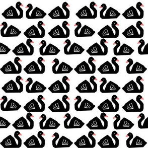 swan fabric girls baby nursery design black and white fabric print swans birds girls