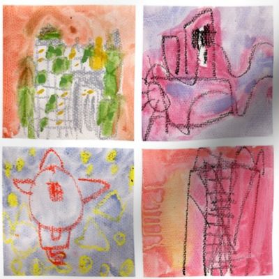 Little paintings by Alex age 5