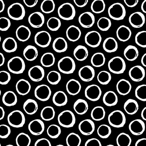 White Circles on Black (larger scale)