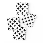 Black Crosses on White