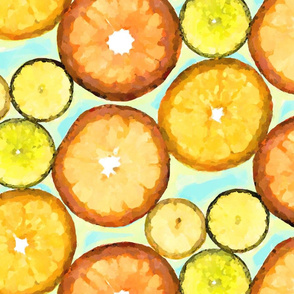 Watercolor Citrus