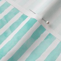 watercolor stripe teal - mermaid coordinate