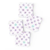 (small scale) starfish purple - mermaid coordinate 