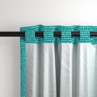 dotty stripes on dark teal - mermaid coordinate