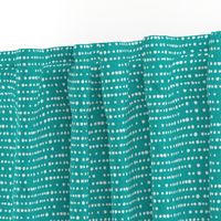 dotty stripes on dark teal - mermaid coordinate