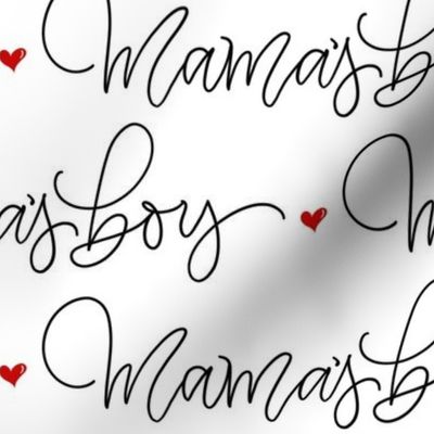 Mama's boy Calligraphy 5.5inches repeat