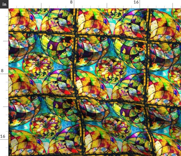 Rose Window Stained Glass Tiles Oculus, Stained Glass Tiles
