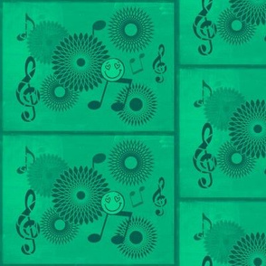 MDZ20 - Large - Musical Daze Tiles in  Mellow Monochromatic Green 