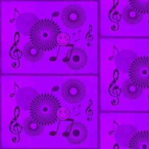 MDZ21  - Medium - Musical Daze Tiles in Rustic Purple Medley