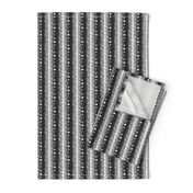 Chalet View Vertical Stripe - Grey - Small Scale