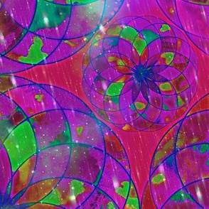 STARRY NIGHT MANDALA PINK PURPLE