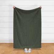 Ferny Glade Vertical Stripes - Wide Black Ribbons with Ferny Green and Snowy White