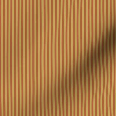 narrow rust and wheat stripes