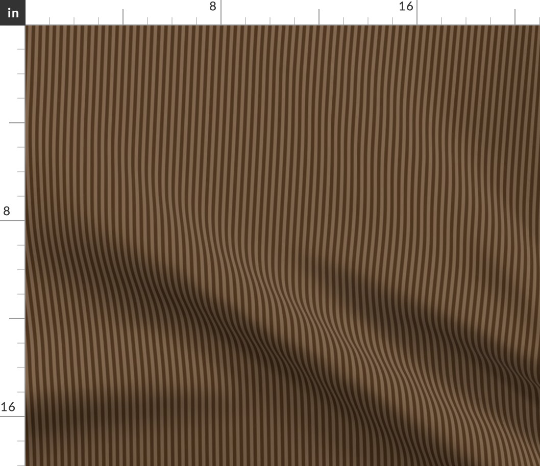 narrow chocolate brown stripes