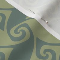 spiral trellis - sage and green slate