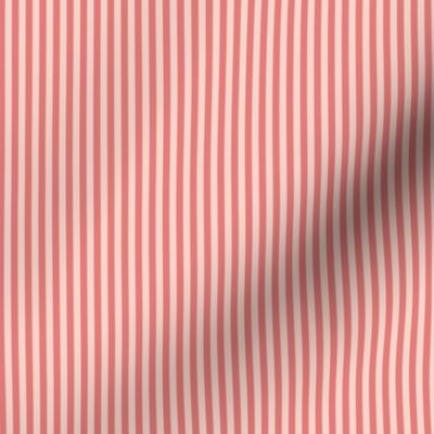 skinny stripes - coral and pink