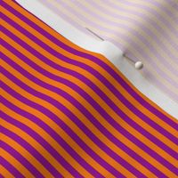 skinny stripes - bright purple and India orange 