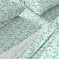 Watercolor spots Mint Green large watercolour polka dots_Miss Chiff Designs