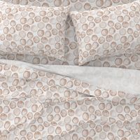 Watercolor Spots Brown tan Khaki Taupe  XL Abstract Polka Dots Watercolour_Miss Chiff Designs