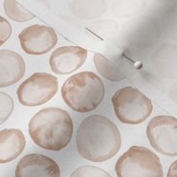 Watercolor Brown Spots tan khaki taupe beige  Watercolour Polka Dots Abstract_Miss Chiff Designs