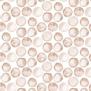 Watercolor Brown Spots tan khaki taupe beige  Watercolour Polka Dots Abstract_Miss Chiff Designs