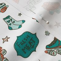 Roller Derby - Retro Teal