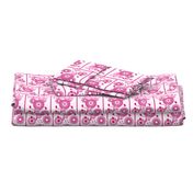 MDZ37 - Large - Musical Daze Tiles in Monochromatic Pink Medley