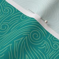 Sweet Swirl - Retro Teal