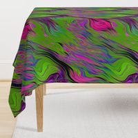 XL FEATHERED LAVA LAMP PSYCHEDELIC FEVER GREEN LIME VIOLET FUCHSIA PINK