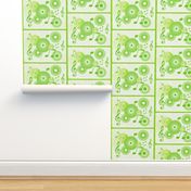 MDZ16 - Medium - Musical Daze Tiles in Monochromatic Lime Green