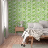 MDZ16 - Medium - Musical Daze Tiles in Monochromatic Lime Green