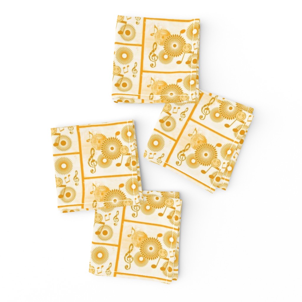 MDZ17 - Medium - Musical Daze Tiles in Golden Butterscotch  Delight 