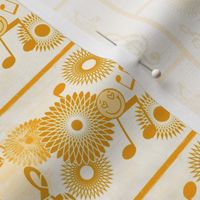 MDZ17 - Medium - Musical Daze Tiles in Golden Butterscotch  Delight 