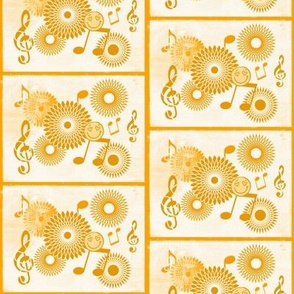 MDZ17 - Medium - Musical Daze Tiles in Golden Butterscotch  Delight 
