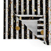 Stripes & Splatter - Gold - Small Scale
